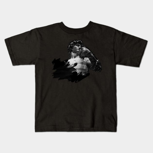 Statue Of David Kids T-Shirt by Malevolent Shop